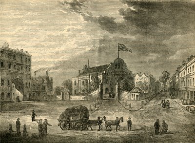 Old Kensington Church, ca 1750, c1876. av Unbekannt
