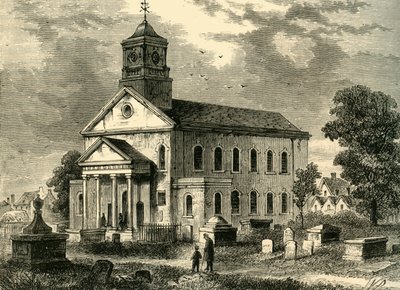 Old Newington Church i 1866, c1878. av Unbekannt