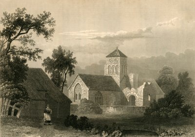Old Shoreham Church, 1835. av Unbekannt