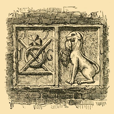 Gammelt tegn på hunden og anda., c1878. av Unbekannt