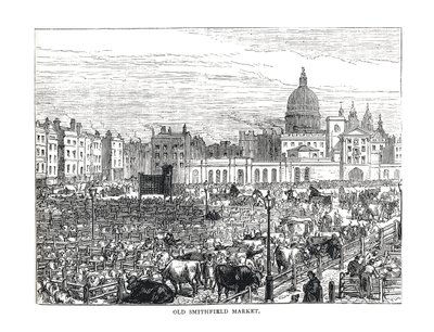 Old Smithfield Market, 1878 av Unbekannt
