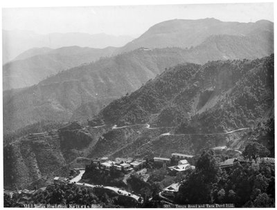 Gamle Tonga-veien fra Kalka til Simla, India, tidlig på 1900-tallet av Unbekannt