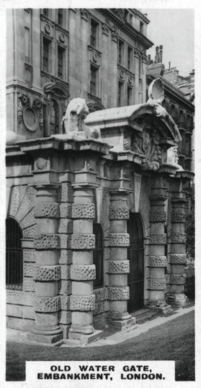 Old Water Gate, Embankment, London, c1920-tallet av Unbekannt