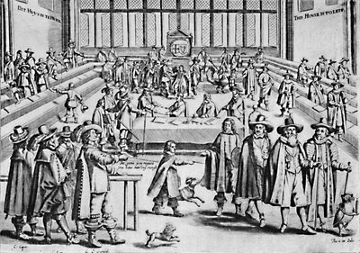 Oliver Cromwell oppløser det lange parlamentet, 1653, 1903 av Unbekannt