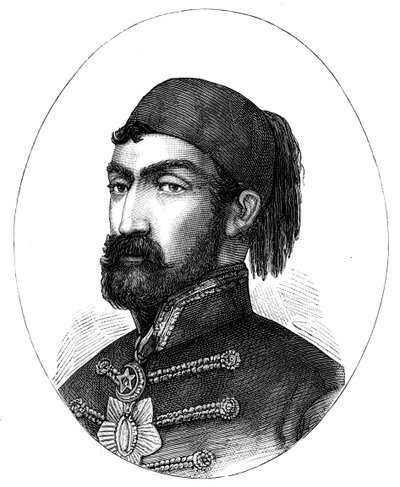 Omar Pasha 1806-1871, øverstkommanderende for den tyrkiske hæren, 1888 av Unbekannt