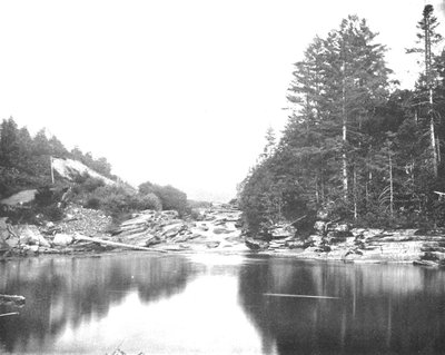 Ved Ammonoosuc-elven, White Mountains, New Hampshire, USA, c1900. av Unbekannt