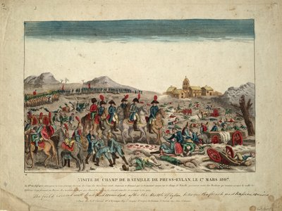 På slagmarken ved Eylau, 1807 av Unbekannt