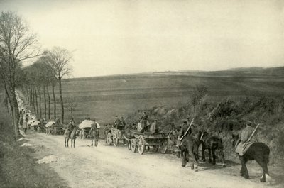På vei til skyttergravene, 1919. av Unbekannt