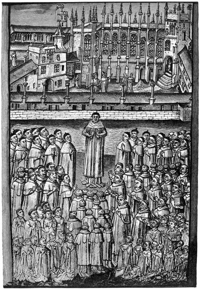 Ett hundre kontorister, New College, Oxford, c1453, 1892 av Unbekannt