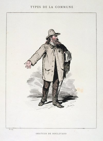 Boulevard-taler, Paris kommune, 1871 av Unbekannt