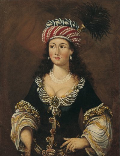 Orientalsk kvinne, ca 1681-1682 av Unbekannt