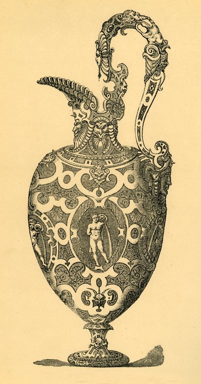 Originalt design for en vase eller ewer, 1881. av Unbekannt