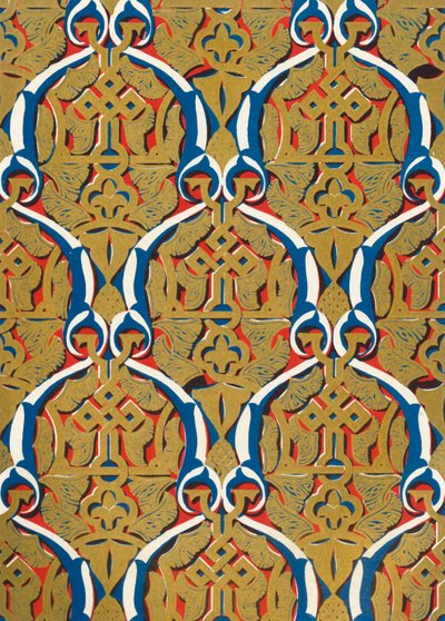 Ornamente in Paneelen, Hof der Moschee, 1907 von Unbekannt