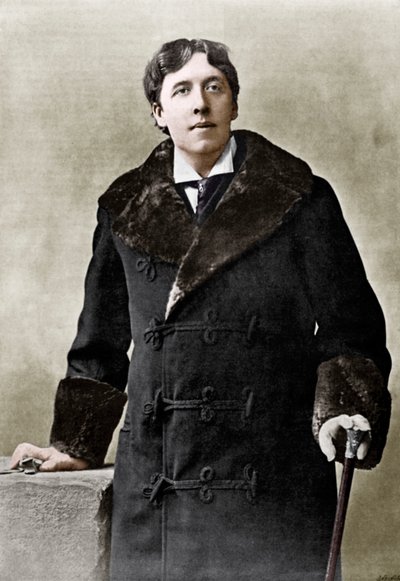 Oscar WiIde, irsk forfatter, vidd og dramatiker, c1890 av Unbekannt
