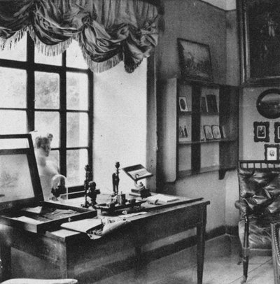 Ostafyevo eiendom. Skrivebordet til Alexander Pushkin, slutten av 1800-tallet av Unbekannt