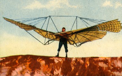 Otto Lilienthals glider, 1890-tallet, 1932. av Unbekannt