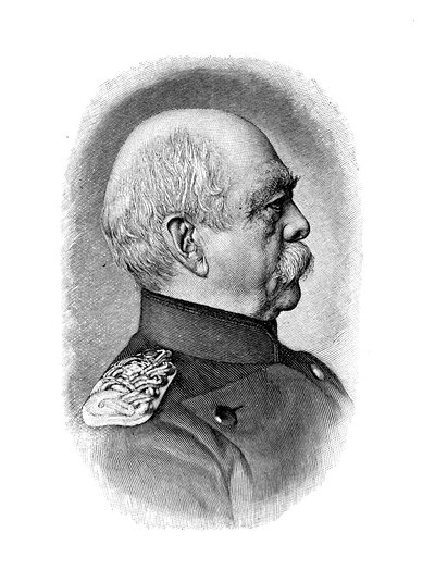Otto von Bismarck, tysk statsmann, 1885 av Unbekannt