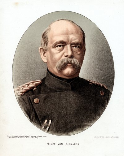 Otto von Bismarck, tysk statsmann, c1880 av Unbekannt