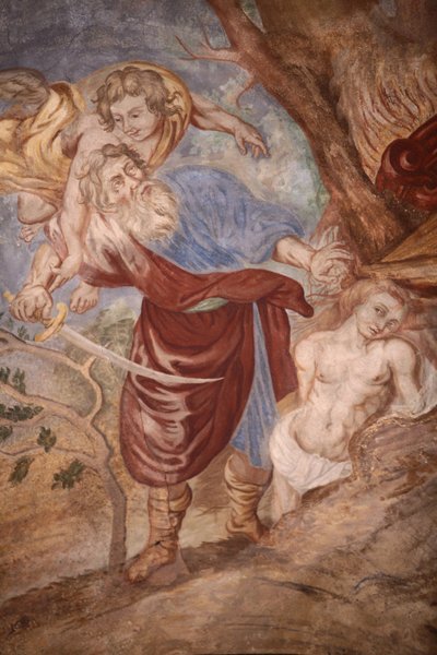 Vår Frue av Assumpsjon kirke. Abraham ofret sønnen Cordon Frankrike av Unbekannt