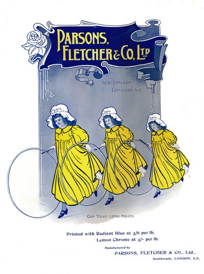 Våre tre små hushjelper - Parsons, Fletcher & Co. Ltd-annonse, 1909. av Unbekannt