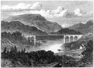 Oykel Viaduct, Sutherland Railway, 1866 av Unbekannt