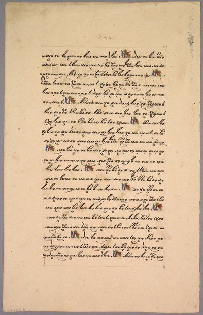 Side fra Ramayana, 1800-tallet. av Unbekannt
