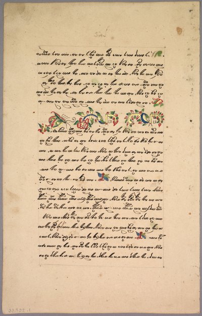 Side fra Ramayana, 1800-tallet. av Unbekannt