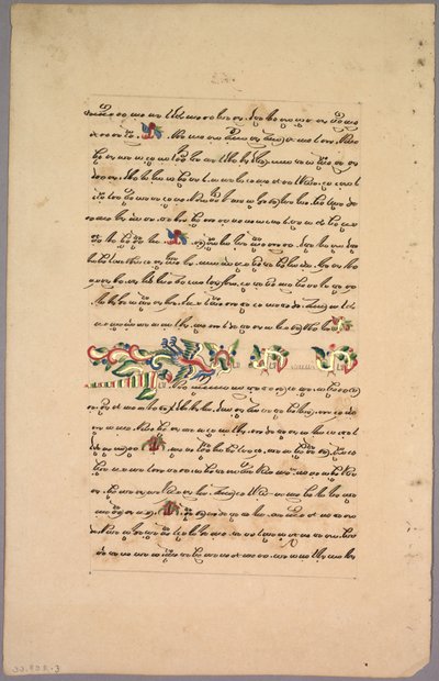 Side fra Ramayana, 1800-tallet. av Unbekannt