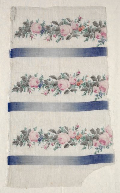 Malt Organdy Strip, midten av 1800-tallet. av Unbekannt