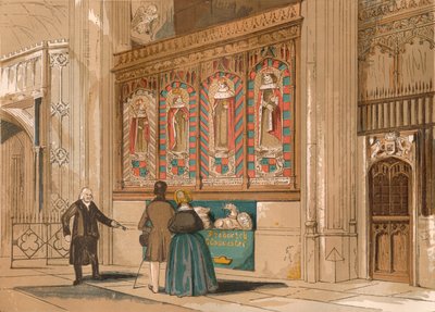 Painted Screen, St. Georges Chapel, c1845, 1864 av Unbekannt