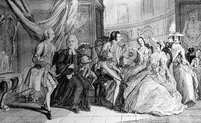 Fasjonabelt maleri, 1748 av Unbekannt