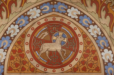 Maleri av Kristus Lammet i St Matthias kirke, Budapest, Budapest, Hongrie av Unbekannt