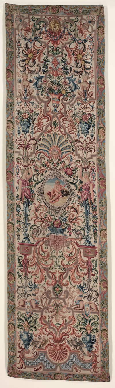 Et par håndarbeidsoppheng, ca. 1690. av Unbekannt