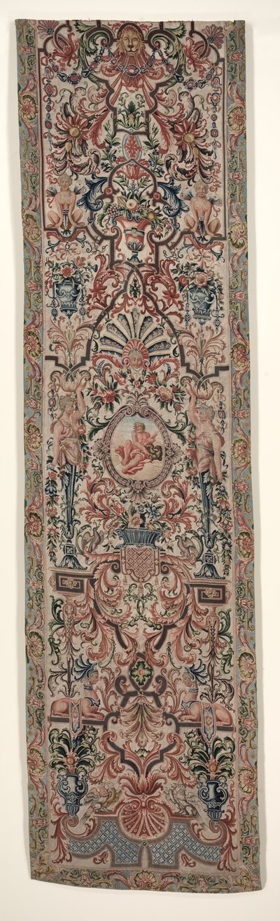 Et par håndarbeidsoppheng, ca. 1690. av Unbekannt