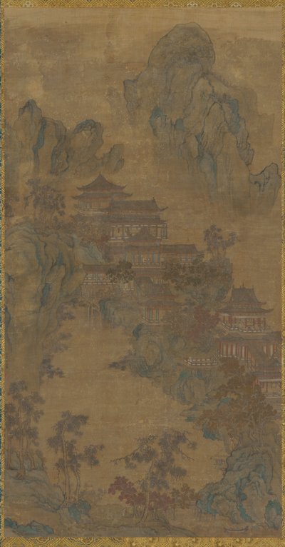 Palass i fjellene, Ming-dynastiet, 1500-1600-tallet. av Unbekannt