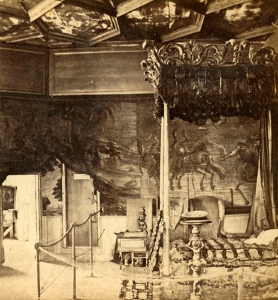 Palace of Holyrood. Queen Marys soverom, c1912. av Unbekannt