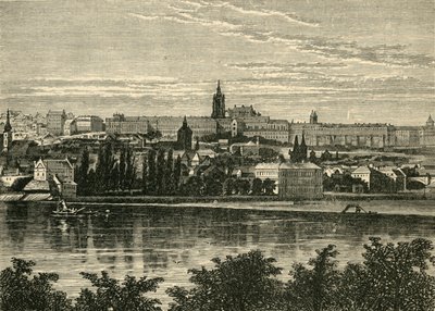 Palace of the Bohemian Kings and Cathedral of Hradschin, Praha, 1890. av Unbekannt