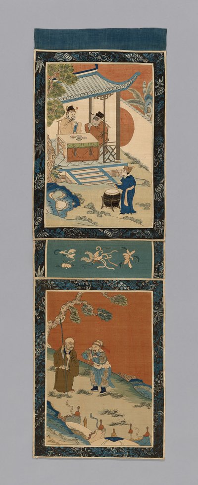 Panel For a Screen, Kina, Qing-dynastiet 1644-1911, 18751900. av Unbekannt