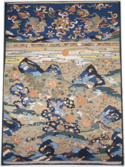 Panelmøbelstoff, Kina, Late-Ming-dynastiet 1368-1644Qing-dynastiet 1644-1911... av Unbekannt