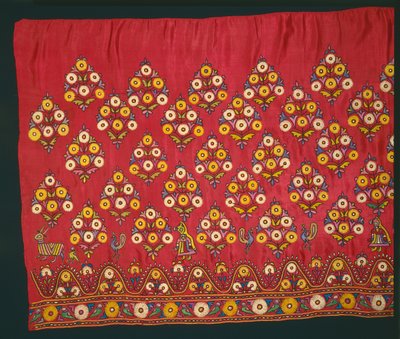 Panel for et skjørt Ghagra, sent på 1800-tallet eller tidlig på 1900-tallet. av Unbekannt