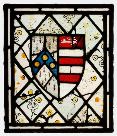Panel med Heraldic Shield of Johnson, britisk, ca. 1500. av Unbekannt