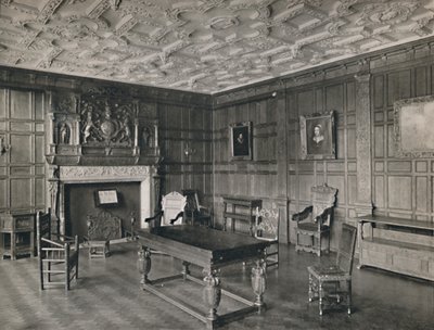 Panelt rom fra det gamle palasset, Bromley-By-Bow, 1927 av Unbekannt