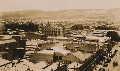 Panorama over Adelaide og åsene, Sør-Australia, slutten av 1800-begynnelsen av 1900-tallet av Unbekannt