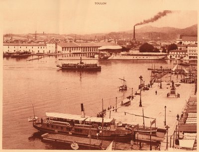 Panorama av Quais i Toulon, 1930. av Unbekannt
