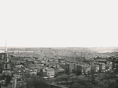 Panorama av byen Boston, USA, 1895. av Unbekannt