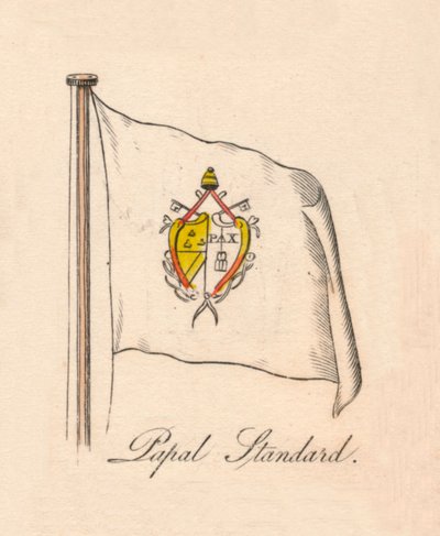 Pavelig standard, 1838 av Unbekannt