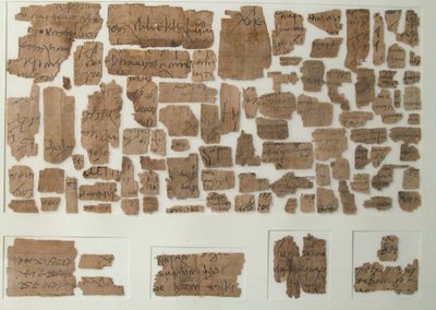 Papyri-fragmenter, koptisk, 7. århundre. av Unbekannt