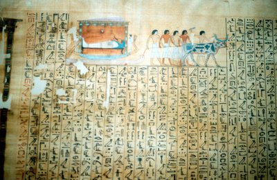 Papyrus fra en gammel egyptisk dødebok av Unbekannt