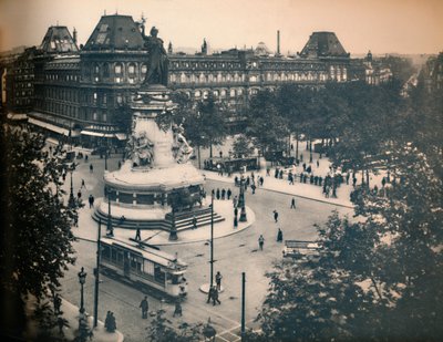 Paris. - Republikkplassen. -LL, c1910. av Unbekannt