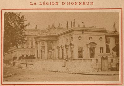 Paris Commune (1871): utsikt over Palais de la Legion d